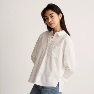 Madewell Pleated Shirt: TENCEL™ Edition size small